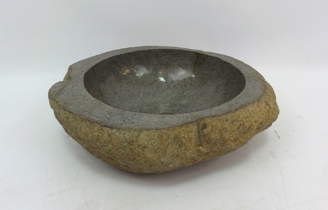 Asymetrické umývadlo -  River Stone Buru BR16 Stone A Washbasin na doske