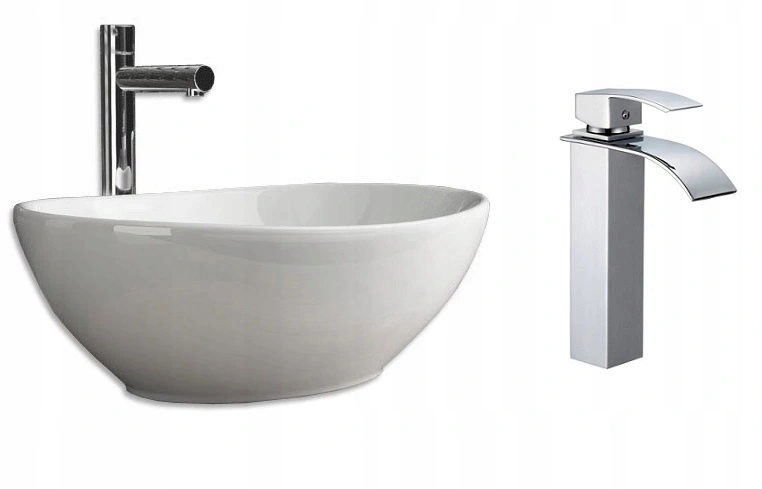 Umývadlo - WashBasin42cm + Batéria s vodopádom Perlador