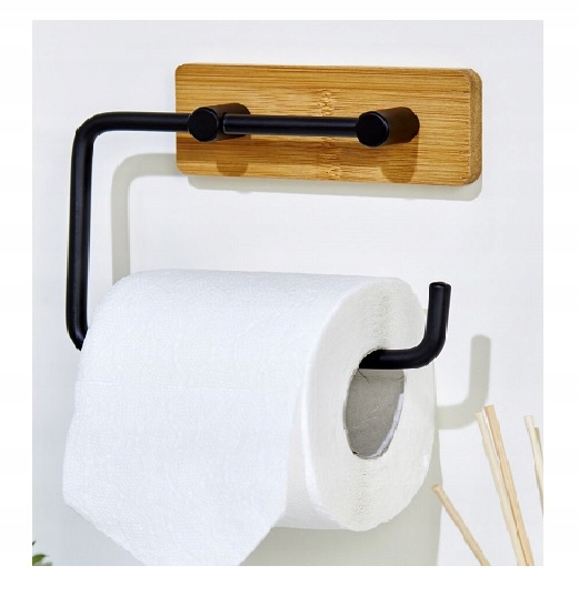 Držiak na toaletný papier - Smkee Black toaletný papier držiak čierny