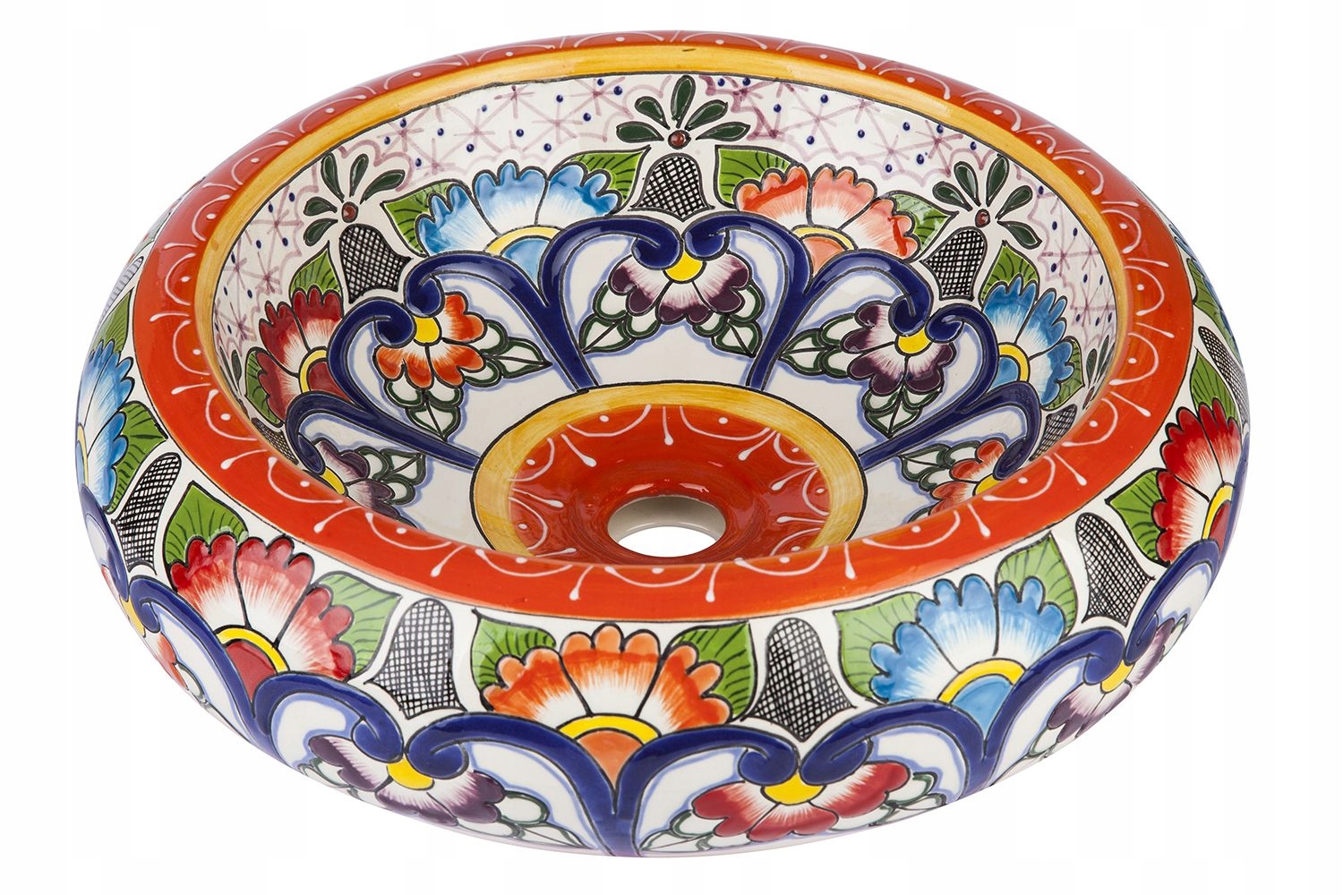 Umývadlo - Keramické umývadlo zdobené reliéfom - Victorina
