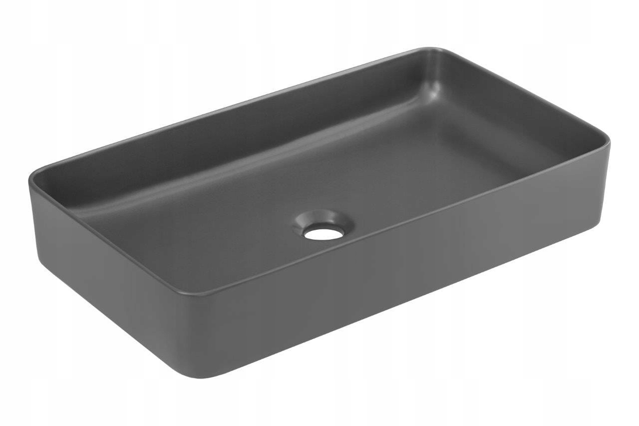 Umývadlo - Keramické umývadlo 61x34x11 cm, Grey Mat