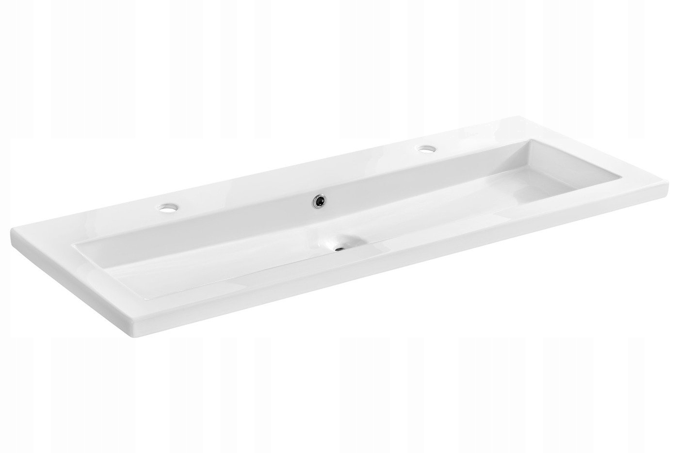 Umývadlo - Duch 120 cm keramický umývadlo pre dve batérie