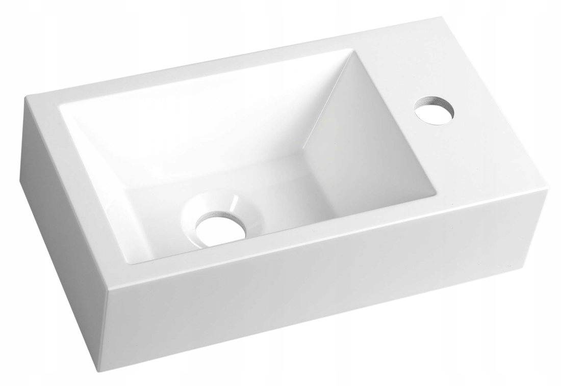 Umývadlo - 40x11xx22cm kompozitné umývadlo OT na pravej strane