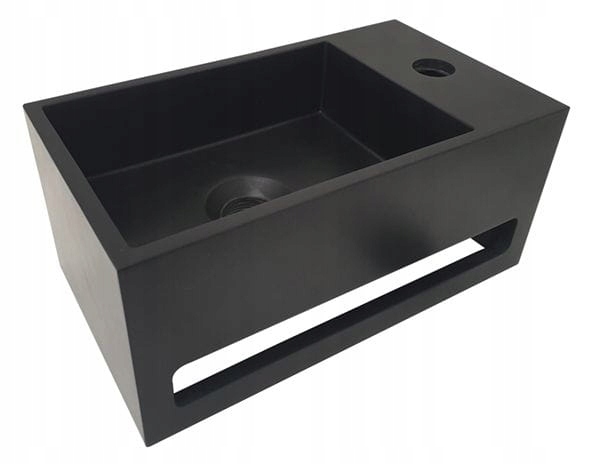 Umývadlo - Malé umývadlo 35x20x16cm Julia Black Matte Law