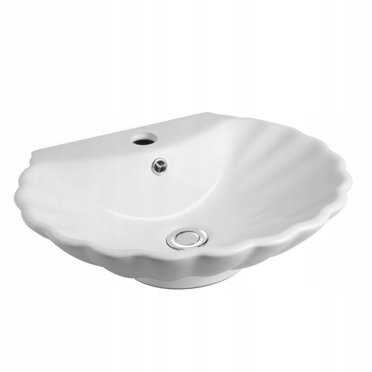 Umývadlo - Umývadlo Seashell Bushel Uno Ceramic White