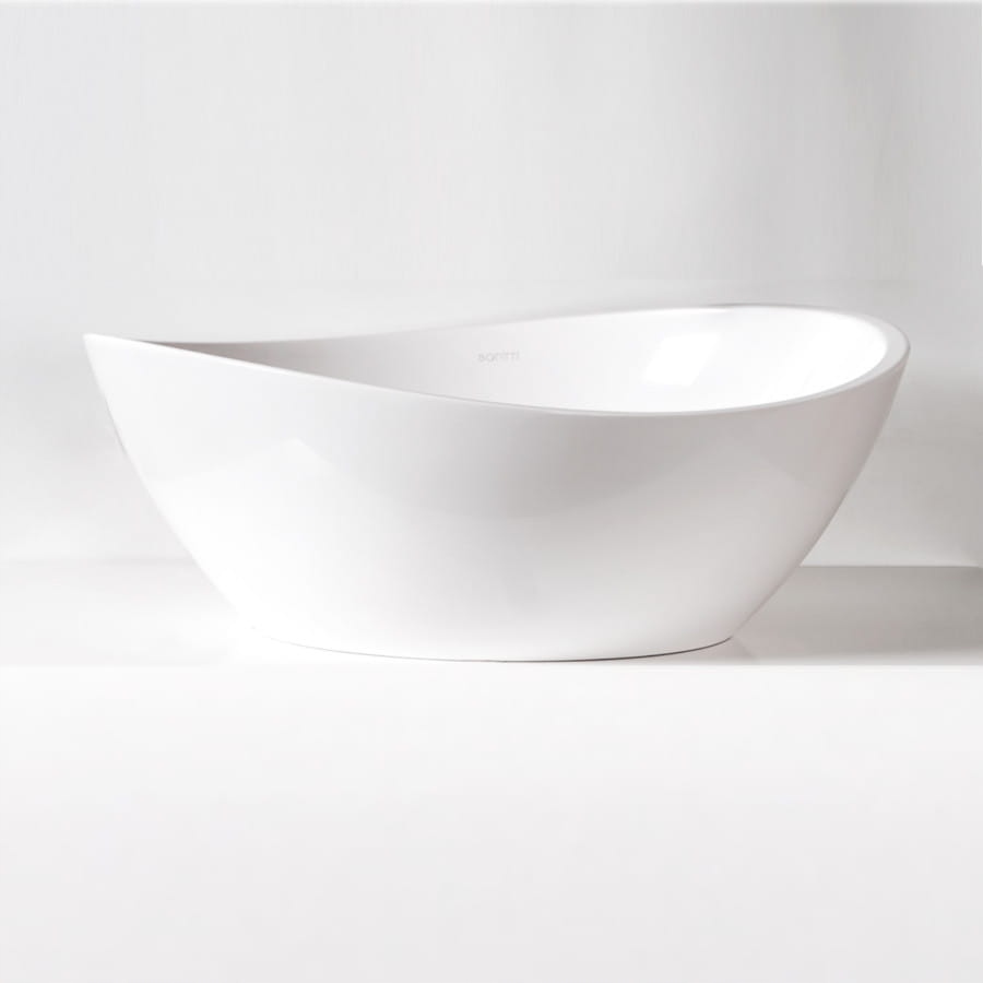 Umývadlo - 47.3x376x174cm Biela Mat, TRE