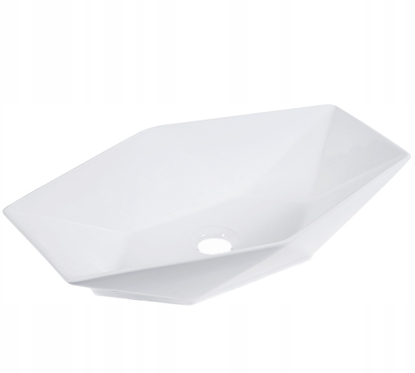 Asymetrické umývadlo -  Biała KR-570 Flackmate Washbasin