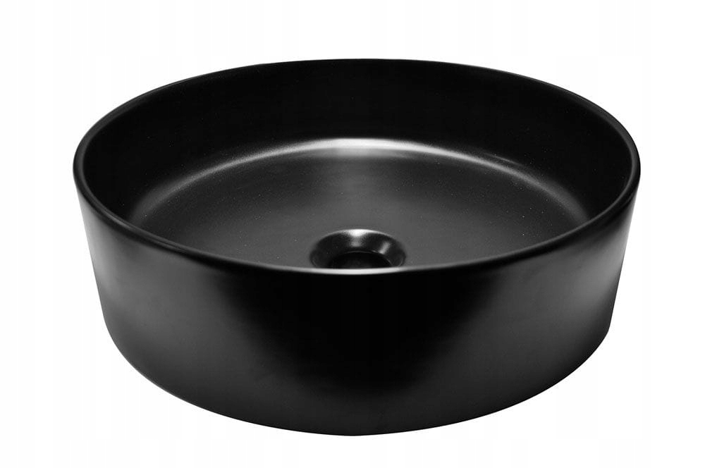 Umývadlo - Keramické umývadlo na dosku 40 cm matná čierna LINK