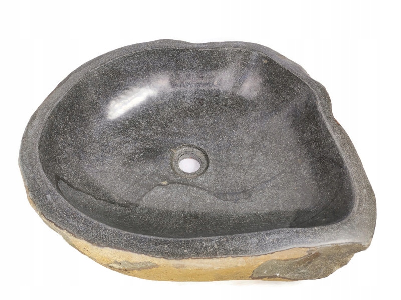Asymetrické umývadlo -  Washbasin na doske z rieky Stone UM417