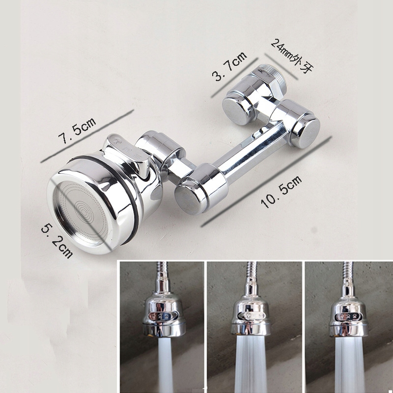 Kuchynská, drezová batéria - Univerzálne 1080 stupňov Rotary Tap Extension