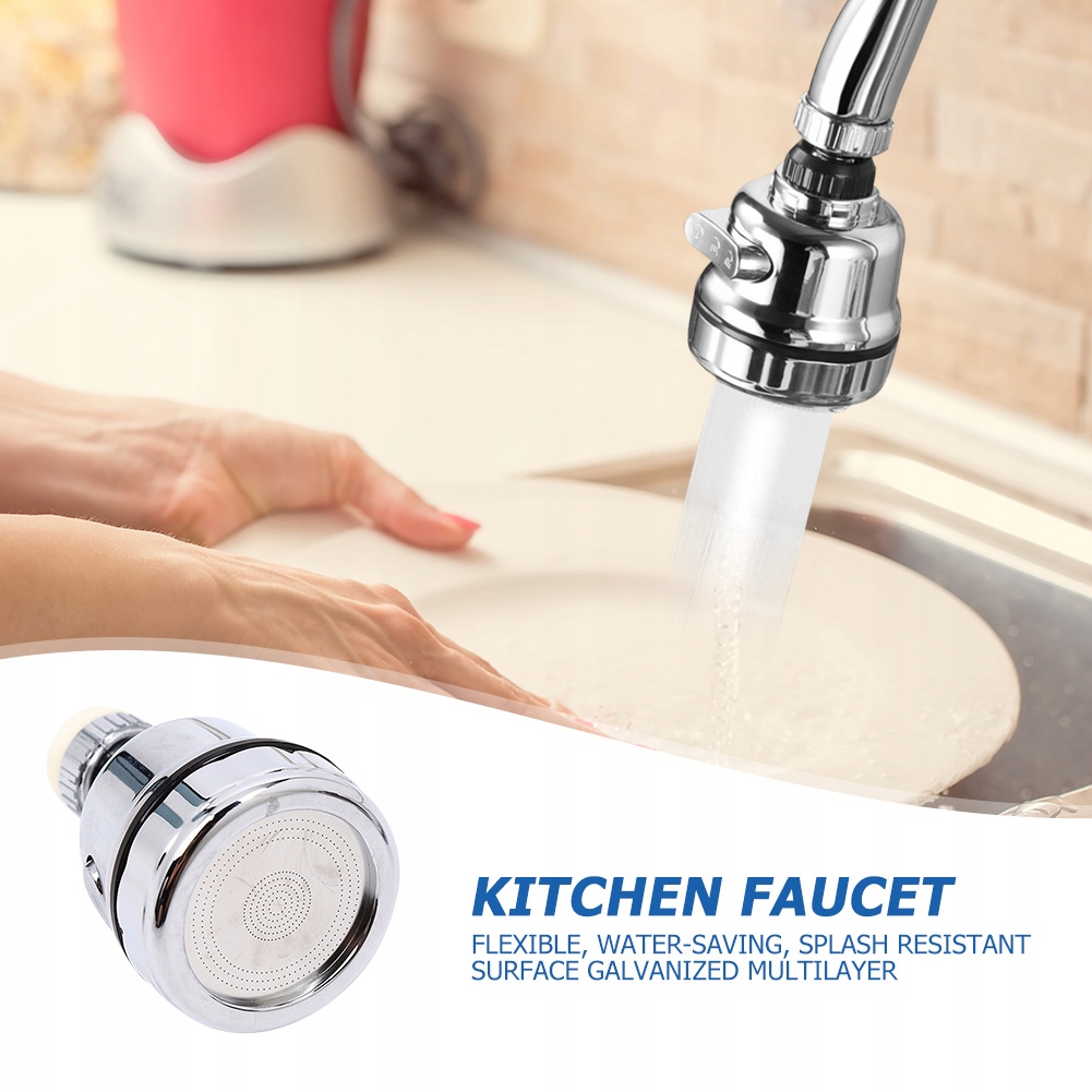 Sprchová tyč - Universal 3 Mode Kitchen Klepnutia adaptér Hĺbka