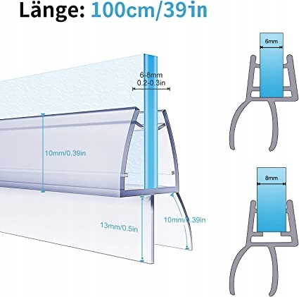 Tesnenie DQ-PP 110 cm bezfarebné 4 ks