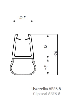 Chase of the Shower Cabin 250 cm Abe 6-8