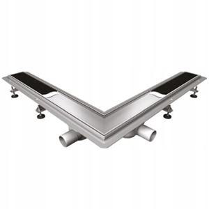 Sprchový žľab - VABO Premium Dehydratačný uhol plinum 50 cm
