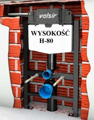 Podomietkový WC modul -  Valsir Winner-S WC H-80 Rám pre ľahké budovy