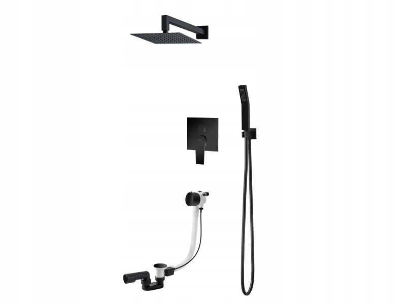 Vaňová batéria - Vedo Sette Nero System Wanno-NATR.Podtyn. II 25 cm