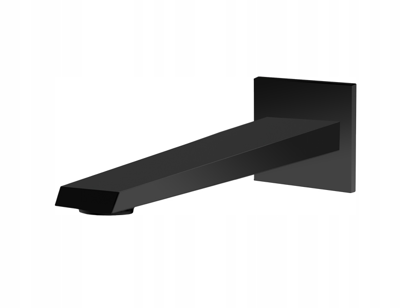 Výtokové rameno - Vedo Sette Nero Wall Spout 180mm