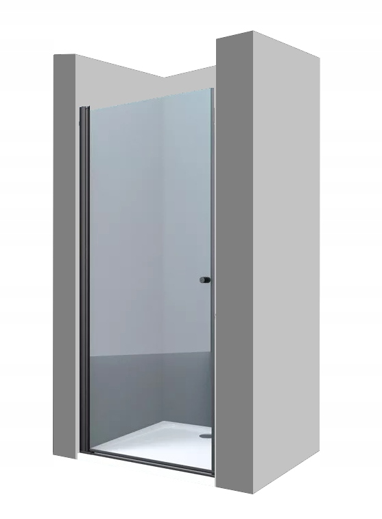 Sprchová zástena - Veldman sprchové dvere Atlanta Black 83-86 cm