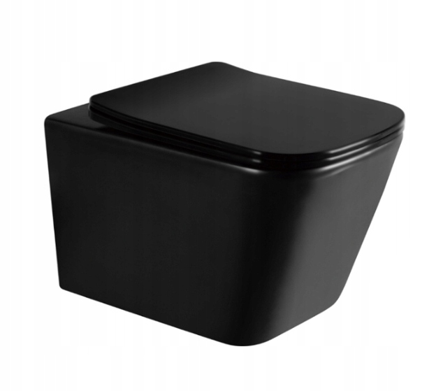 WC misa - Veldman Misa WC Imperia Black Rimless Board Slim