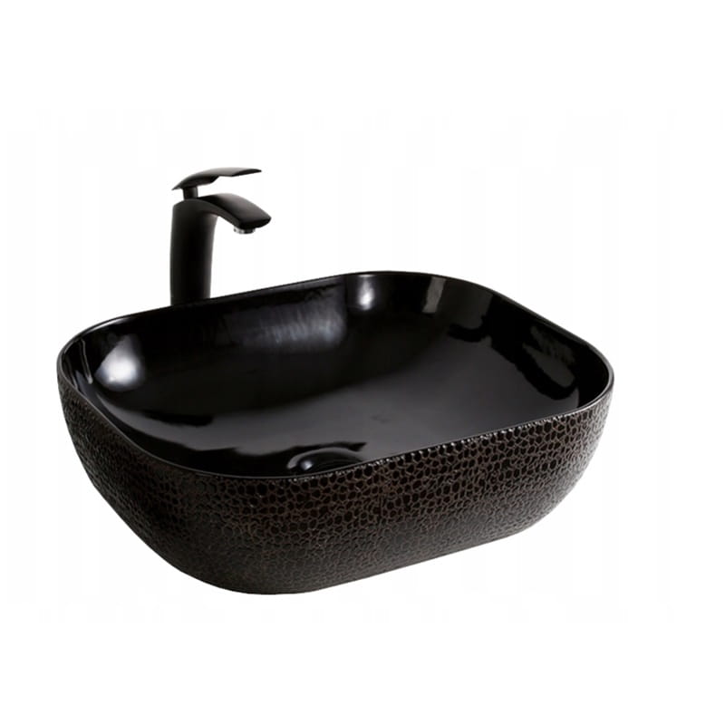 Umývadlo - Veldman Washbasin Tokio Black Snake Koža