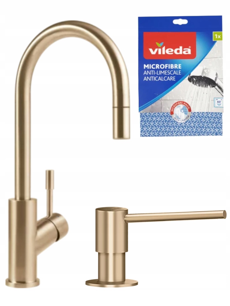 Kuchynské batérie - Villeroy & Boch Battery, Gold Dispenser + zadarmo