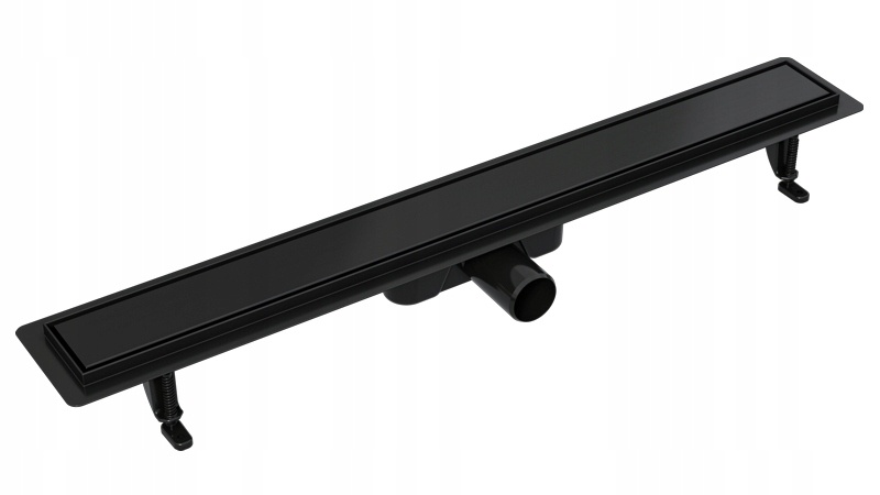 Sprchový žľab - Vogi Linear Slow Duo Black - 70 cm