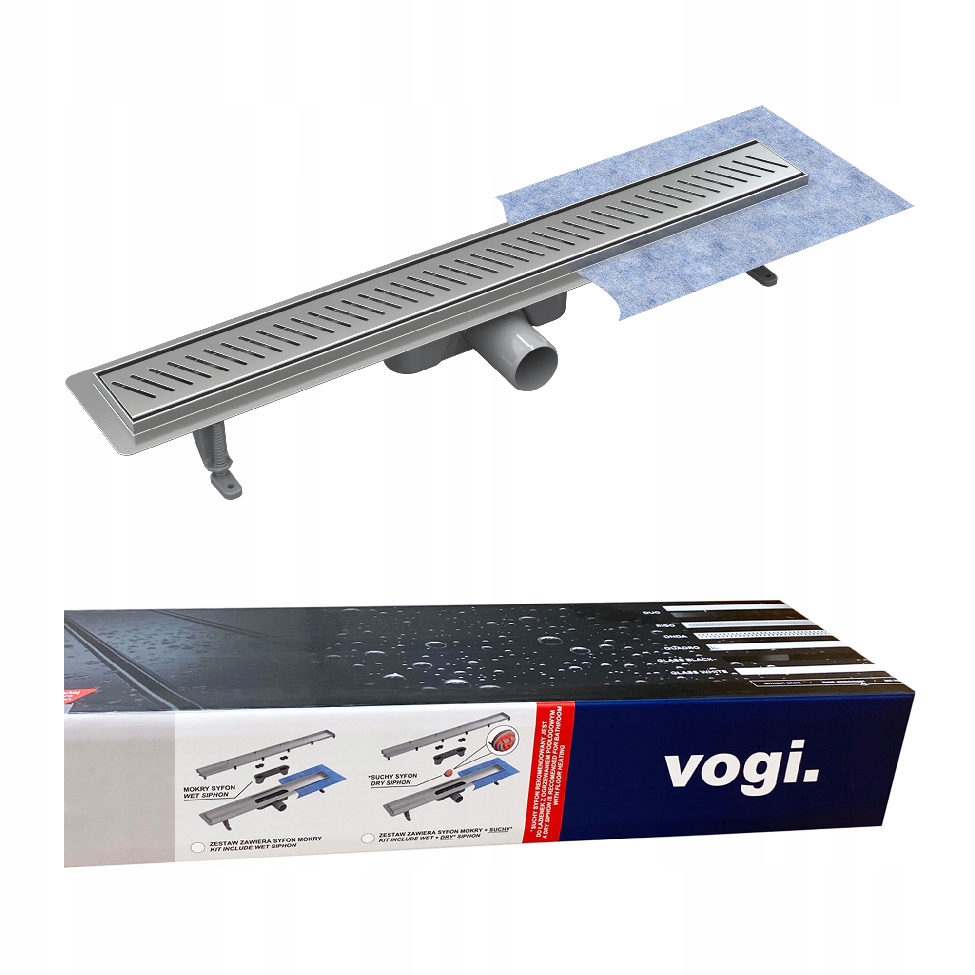 Sprchový žľab odtok - Lineárny odtok vgos rigo - 80 cm