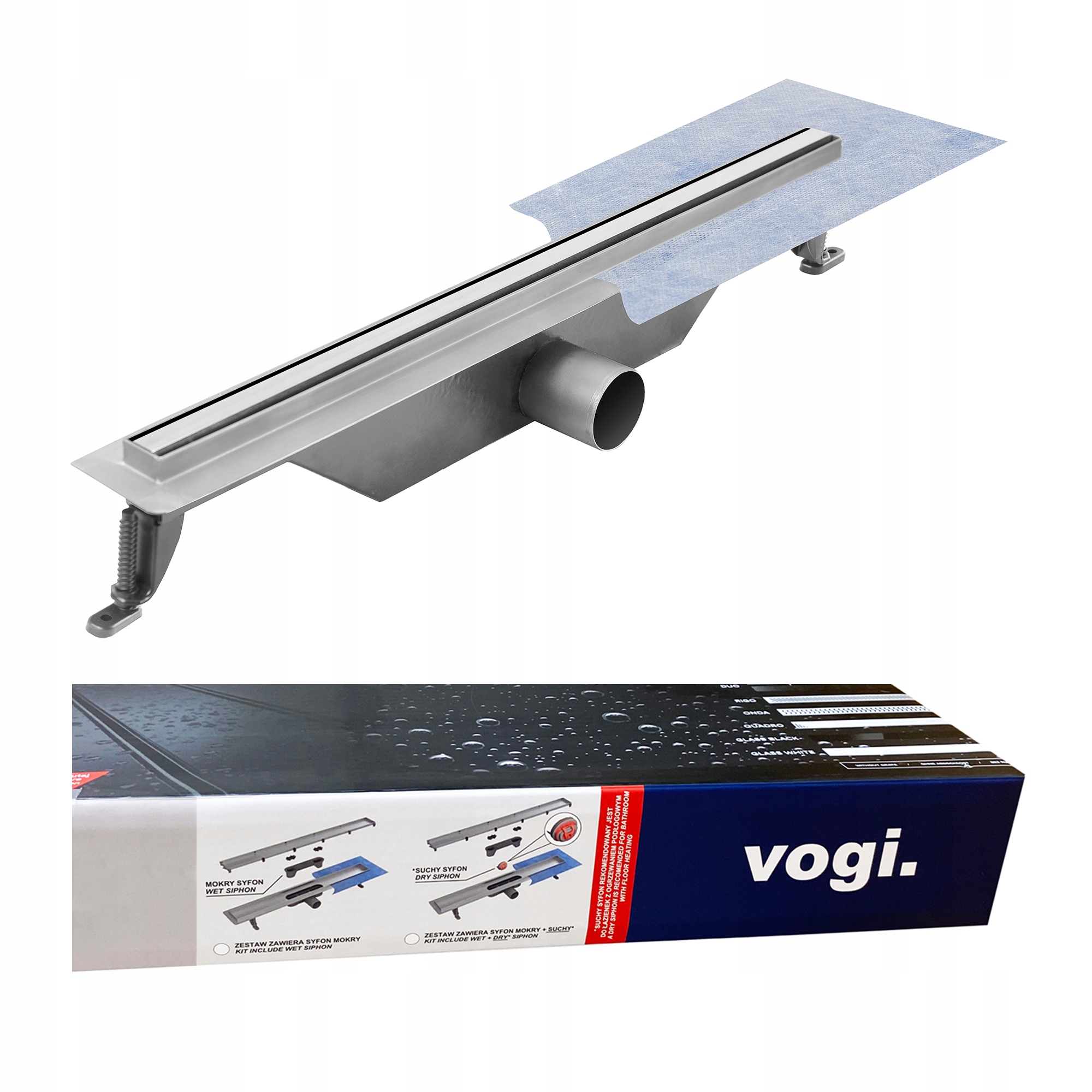 Sprchový žľab odtok - VGO Ultra Slim Linear - 90 cm