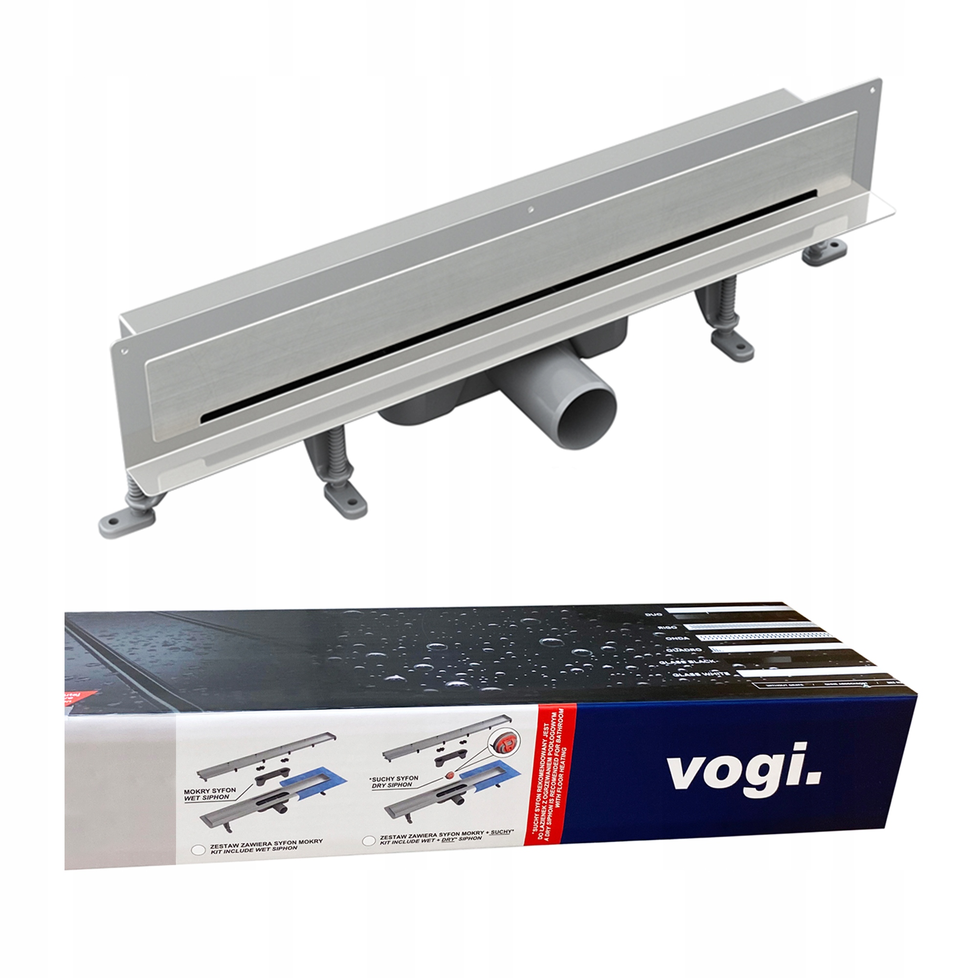 Sprchový žľab odtok - VGOS Vogi Full Wall Drainage - 50 cm