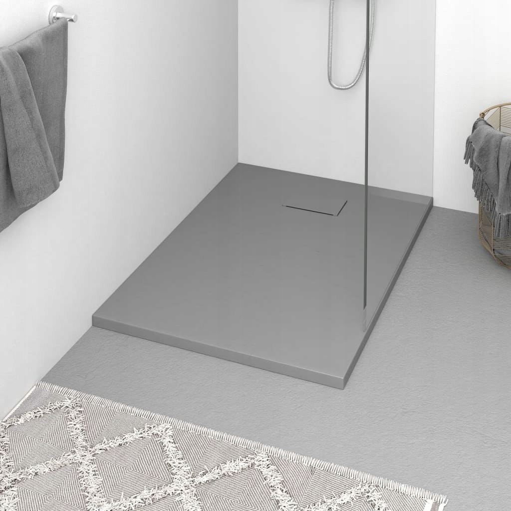 Sprchová vanička - Vidaxl Shower Tray, SMC, šedá, 100 x 70 ° C
