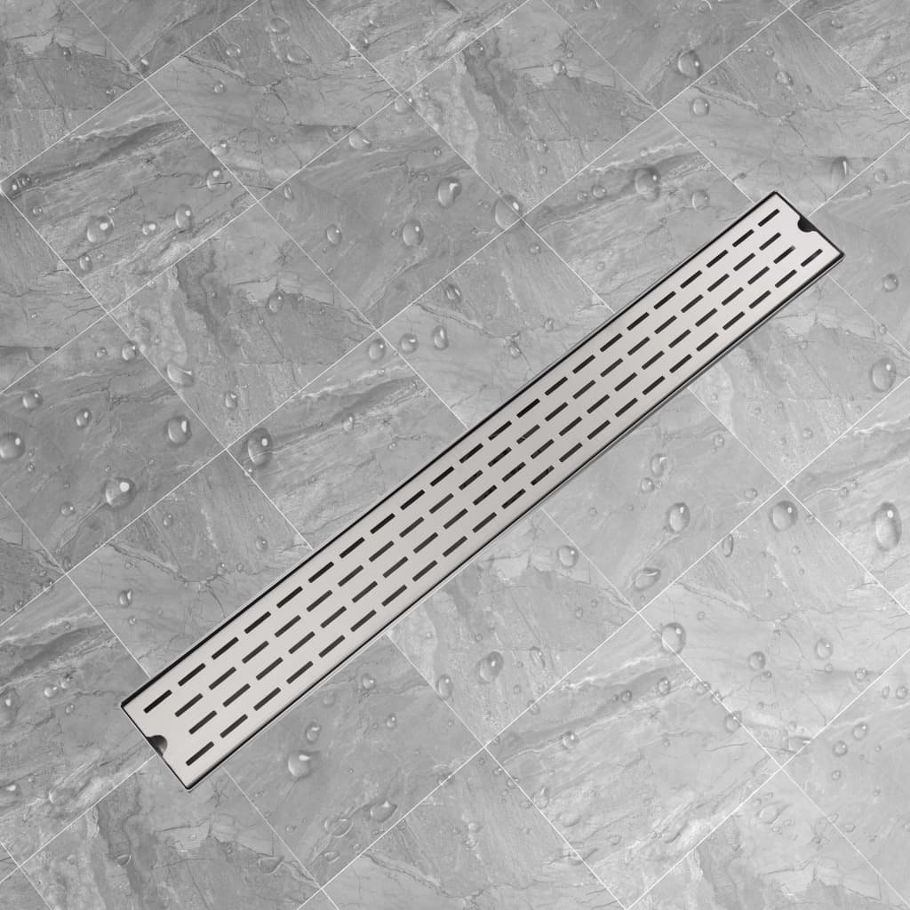 Sprchový žľab odtok - Vidaxl drenážna mriežka, lineárna, 930x140 mm, vzor
