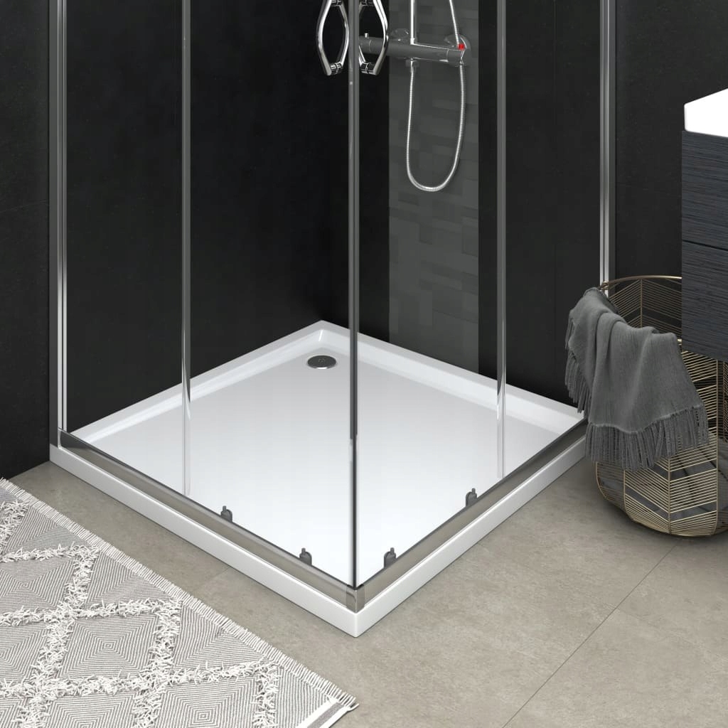 Sprchová vanička - VidaXL štvorcová sprchová vanička ABS 90x90