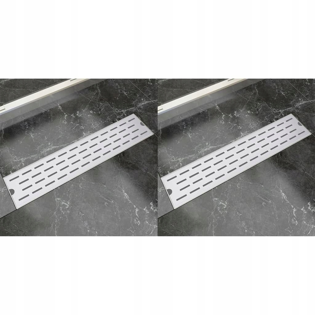 Sprchový žľab odtok - Vidaxl lineárny odtok valca, 2 ks, riadky,