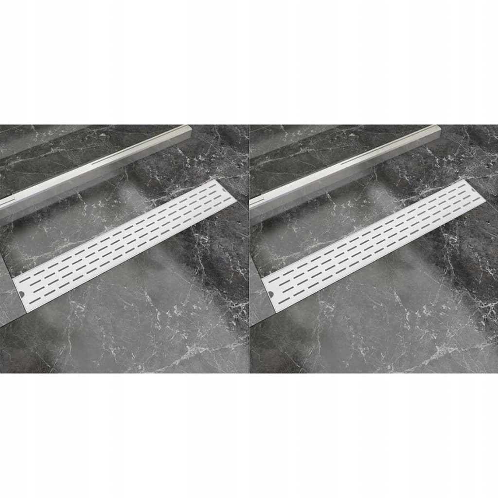 Sprchový žľab odtok - Vidaxl lineárny odtok sprchy, 2 ks, stal ni