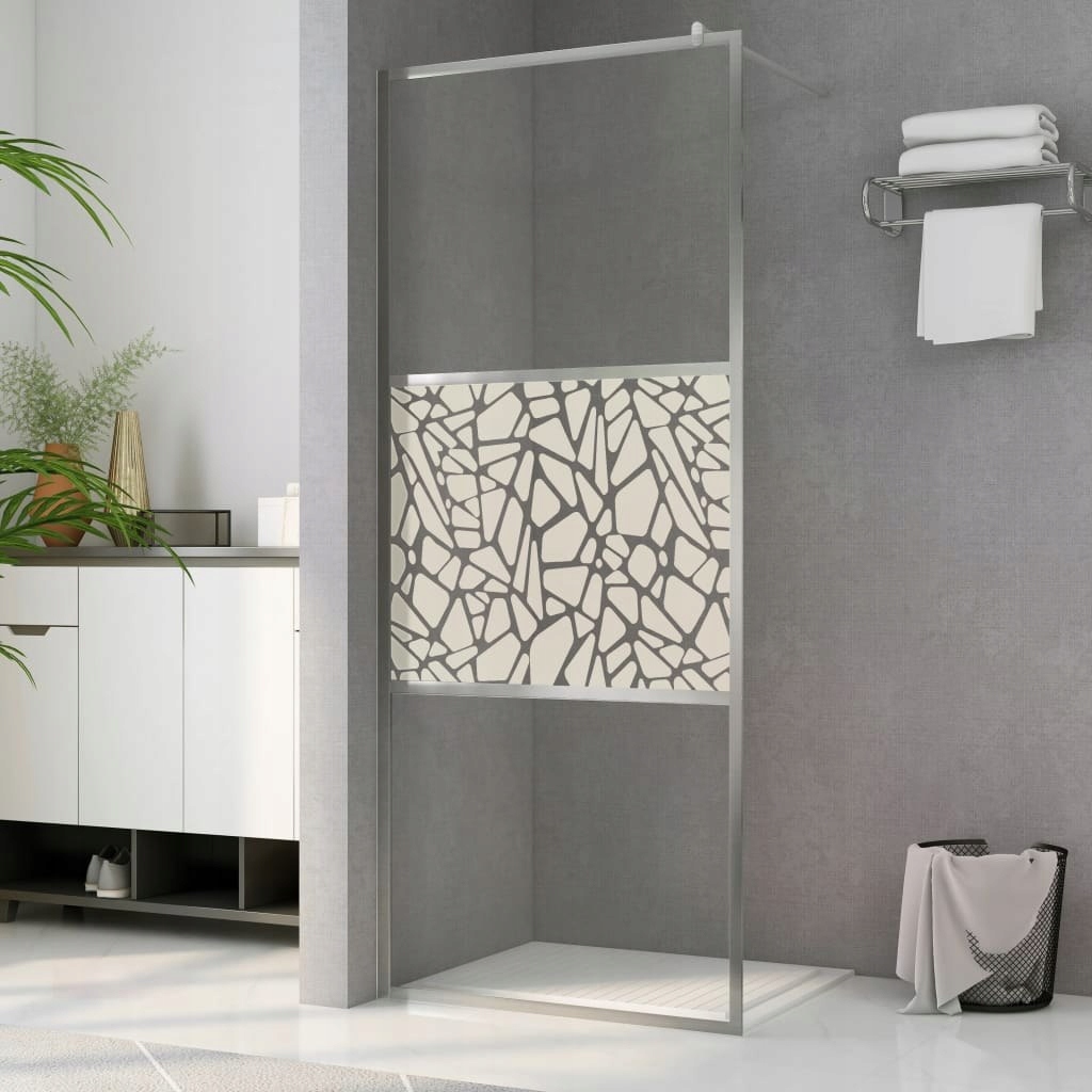 Sprchová zástena - Rýchle záhyby 100 čiernych skladačových sprchových dverí
