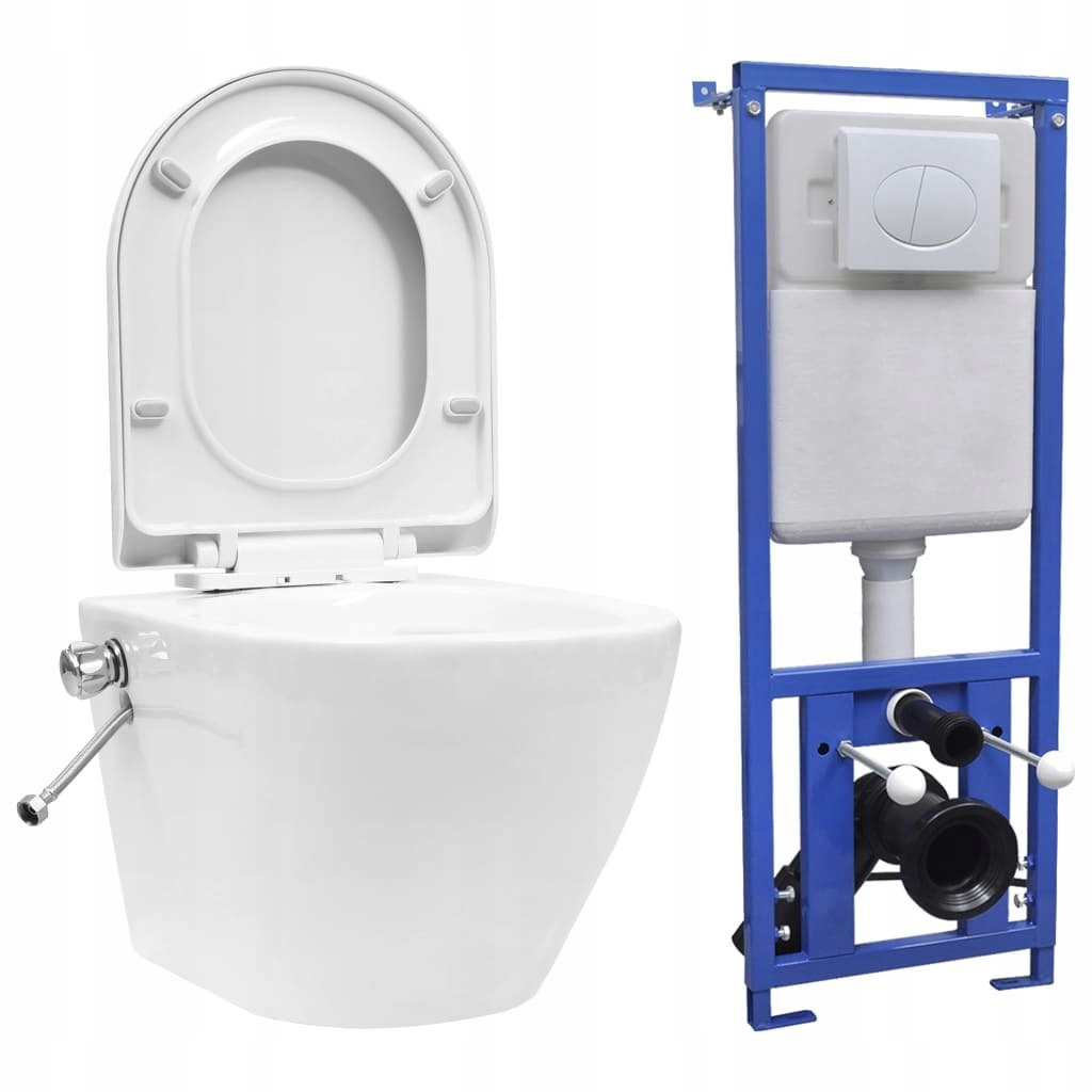 WC misa - Vidaxl bezachnierza toaleta s nával preplachom