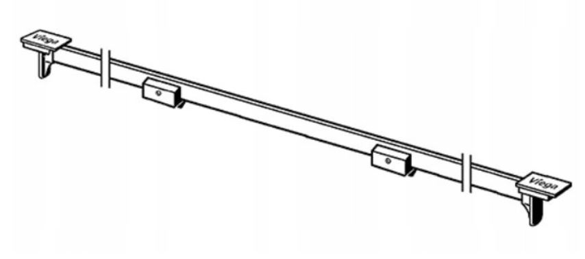 Sprchový žľab odtok - Viega Advantix Drain Roe Brush Steel 686284
