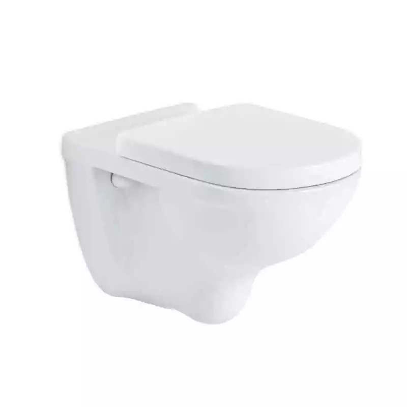 WC misa - Carlo Flat Mini Gold/White Rea Suspension toaleta