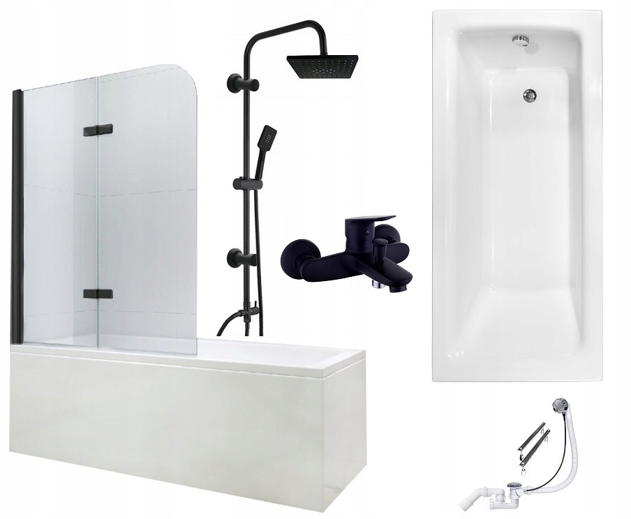 Vaňa - Lumarko Free -Splatená vaňa 170 x 80 cm biela Dulci