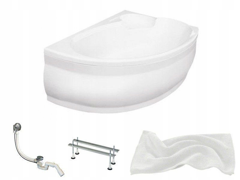 Vaňa - Bath Finezja 155x95 Zákon Besco + Siphon Bývanie!