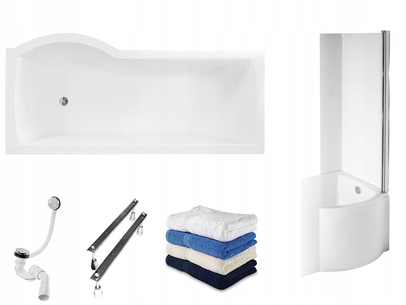 Vaňa - Inšpiro Bath 170x70 BESCO PMD nohy sifónovej obrazovky