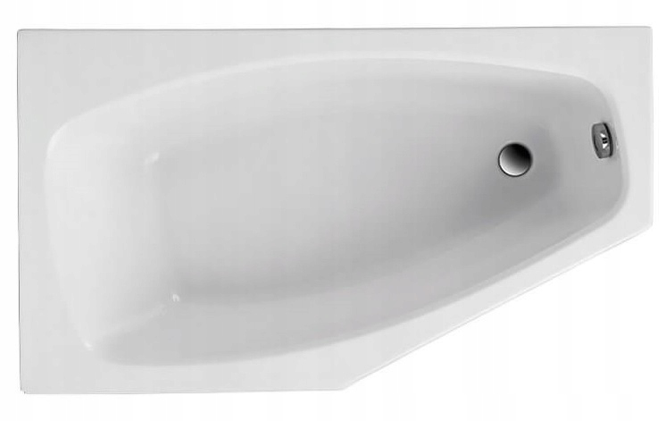Vaňa - Rohová vaňa 140x80 cm zákon White Polymat Marika