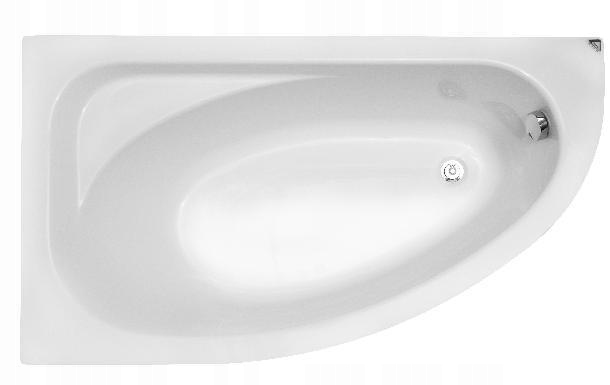 Vaňa - Vaňa PMD Cornea 150x100 Akrylové L / P + sifón Automatická