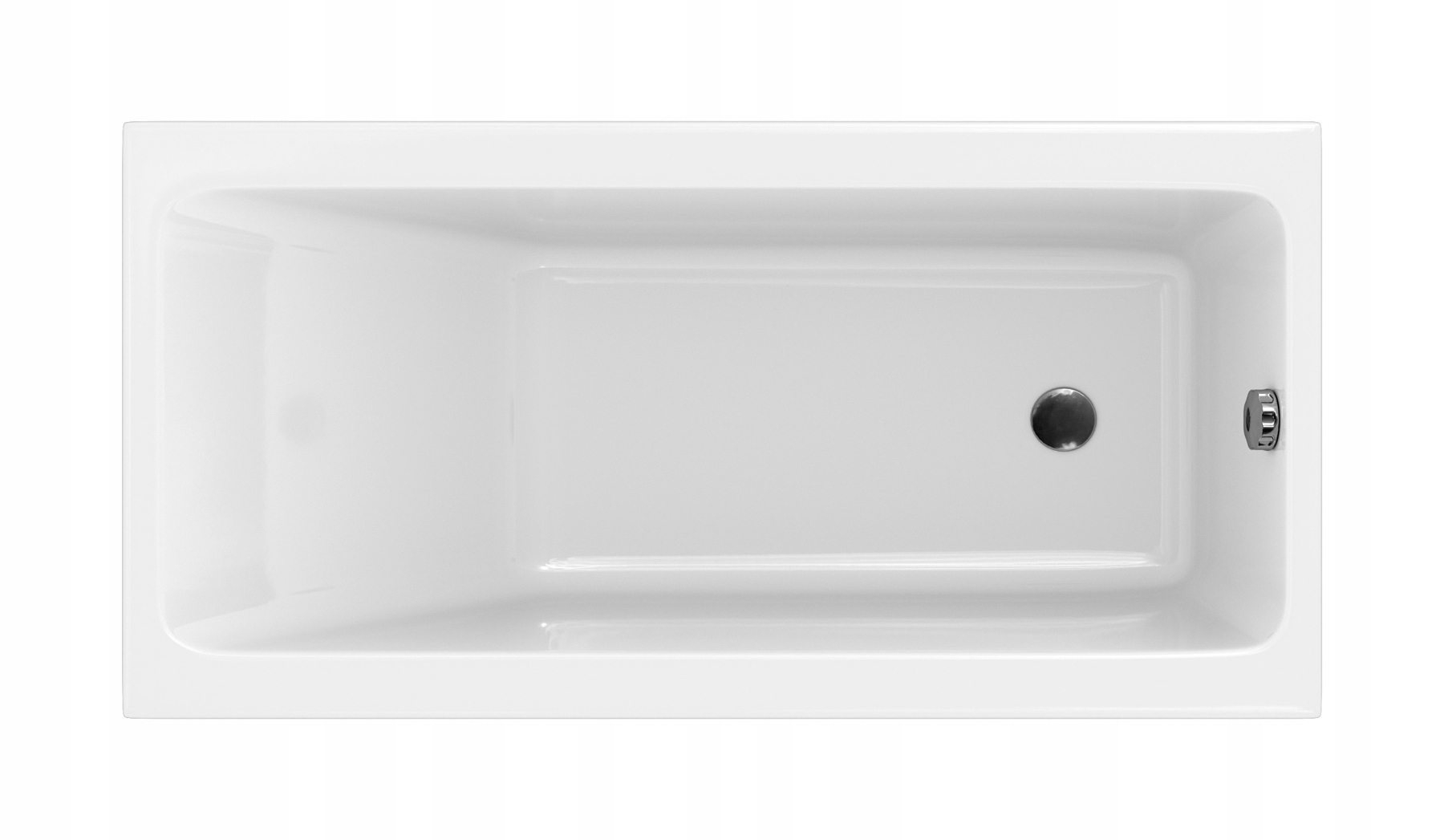 Vaňa - Obdĺžniková vaňa 150x75 cm biela crea