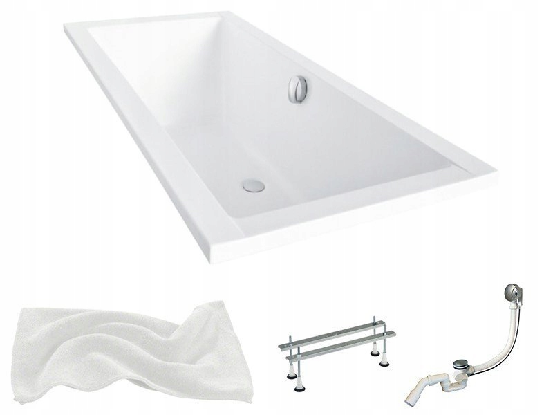 Vaňa - WANNA Quadro SLIM BESC 155x70 + AUTOMATICKÁ TRAP!