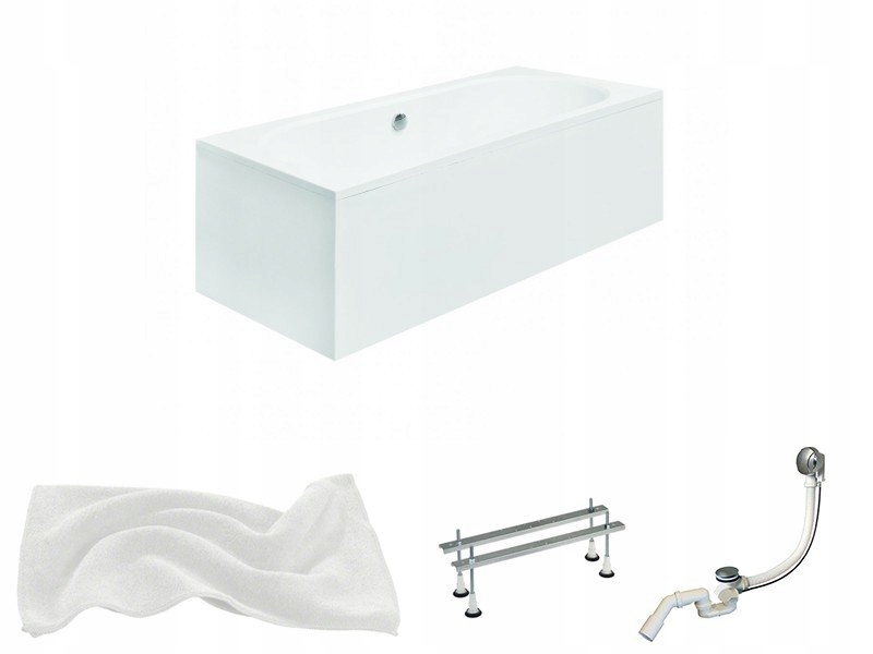 Vaňa - Wanna Vitae 160x75 Besco + Puzdro + sifón!