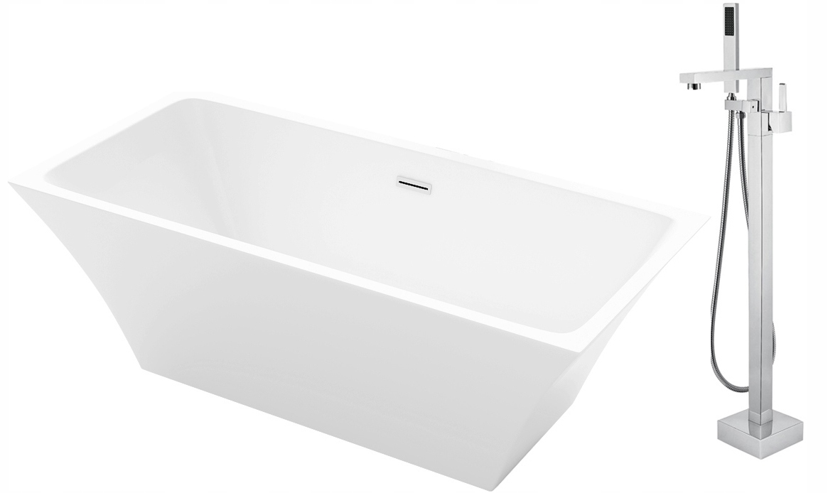 Vaňa - Zadarmo -platená vaňa 170 sneh -white +chrómová batéria