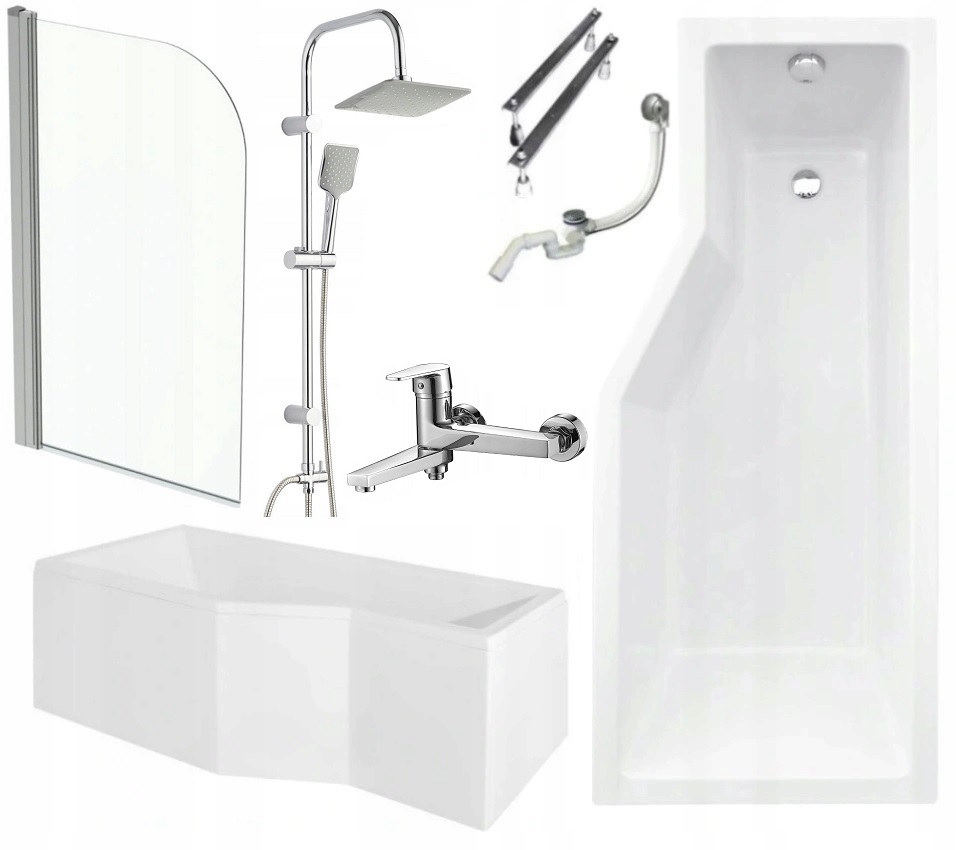 Vaňa - VAŇA + zástena 150x75 + sprcha + výklopná batéria
