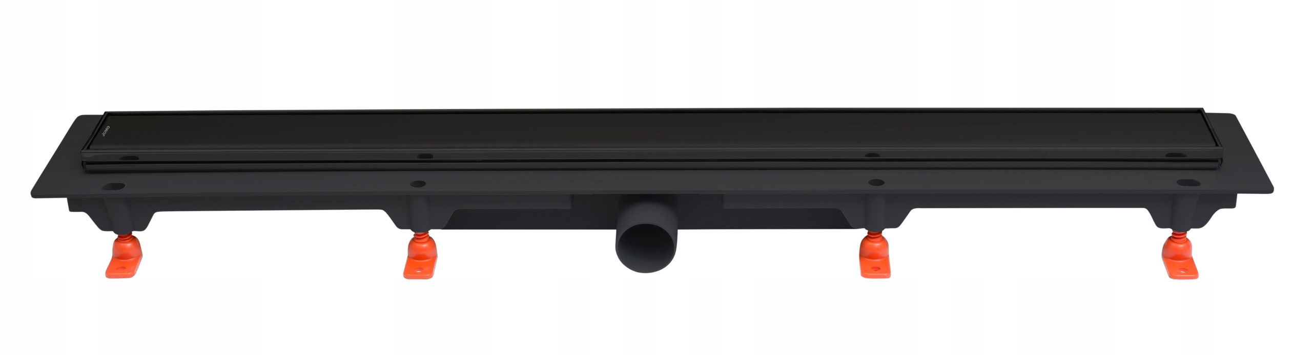 Sprchový žľab odtok - Werit jomo lineárny odtok 85 cm nízky 65 mm čierny