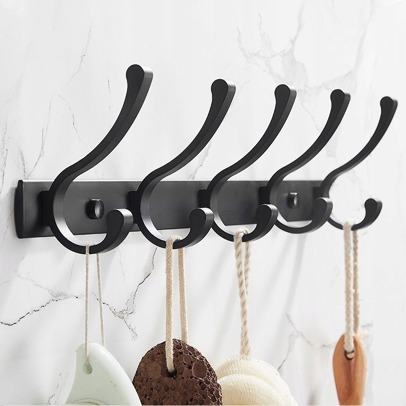 Loft Hanger Wall Hook Black na oblečenie